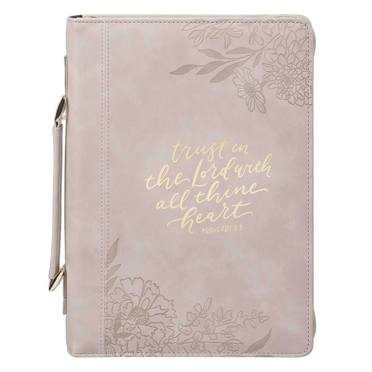 Bible Cover Fashion Taupe Trust in the Lord Prov. 3:5