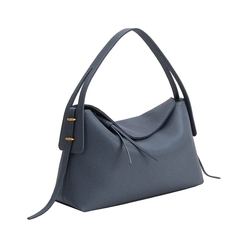 Emory Slate Recycled Vegan Leather Top Handle Bag