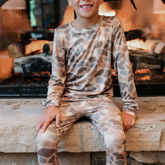 Burlebo Youth Pajama Set - Pintail Camo