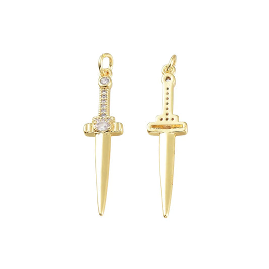 Gold Sword of The Spirit Charm