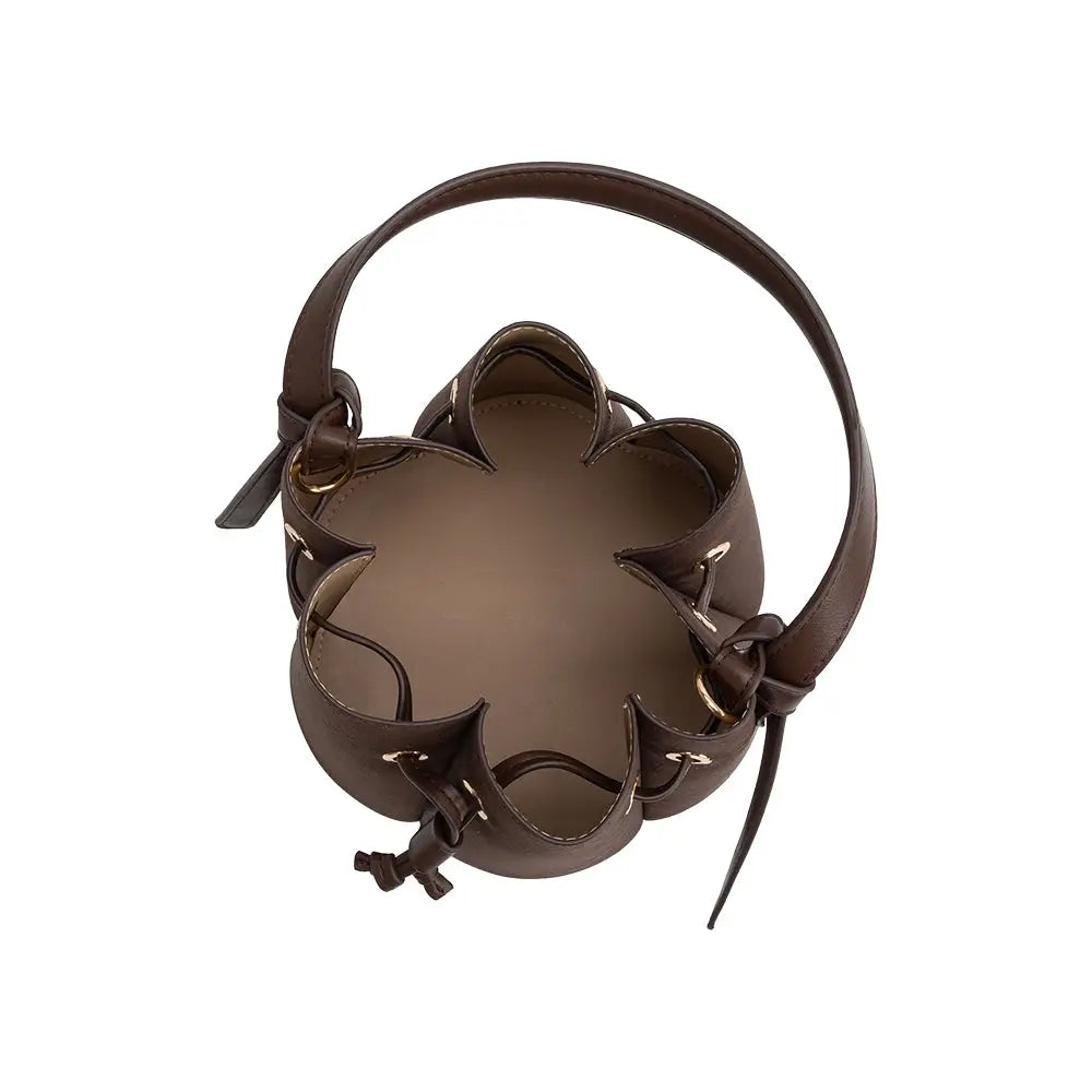 Laguna Mini Chocolate Recycled Vegan Suede Top Handle Bag