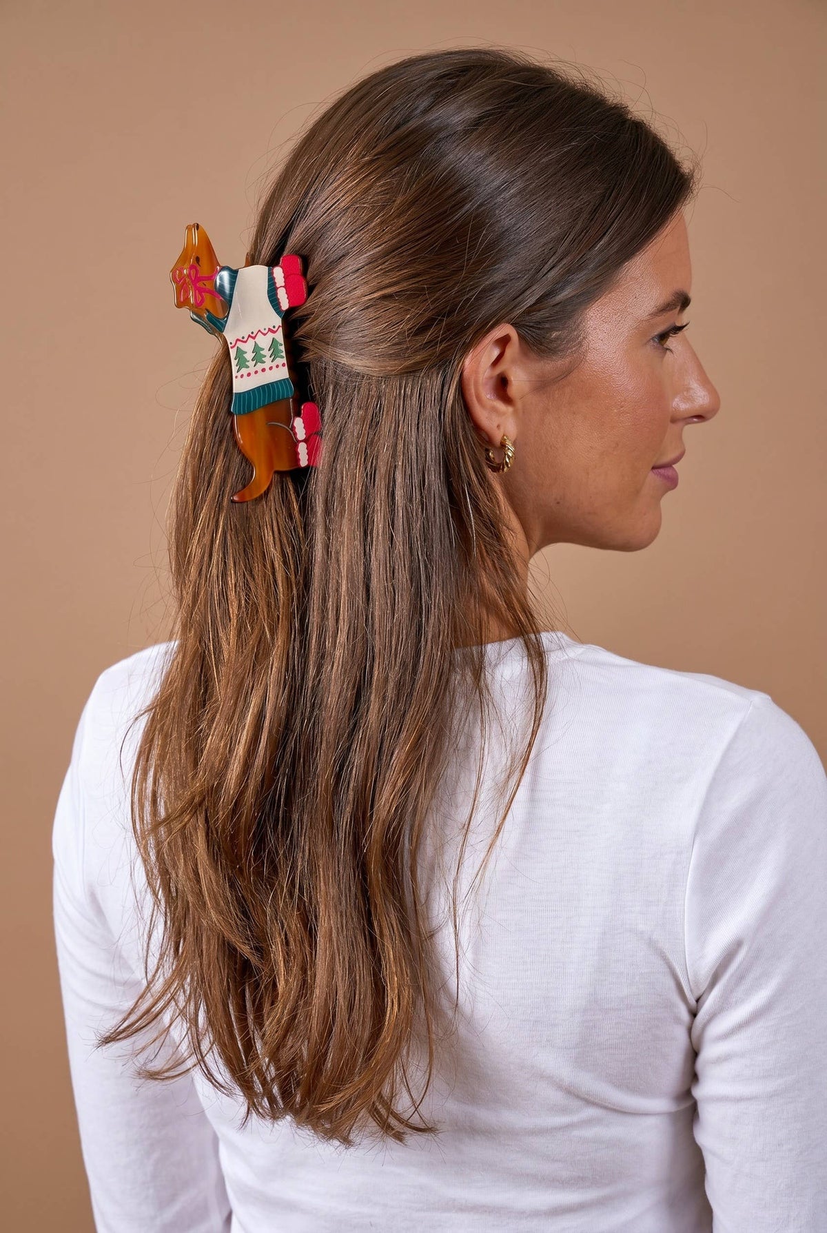 Shape Up Claw Clip-Dashing Dachshund
