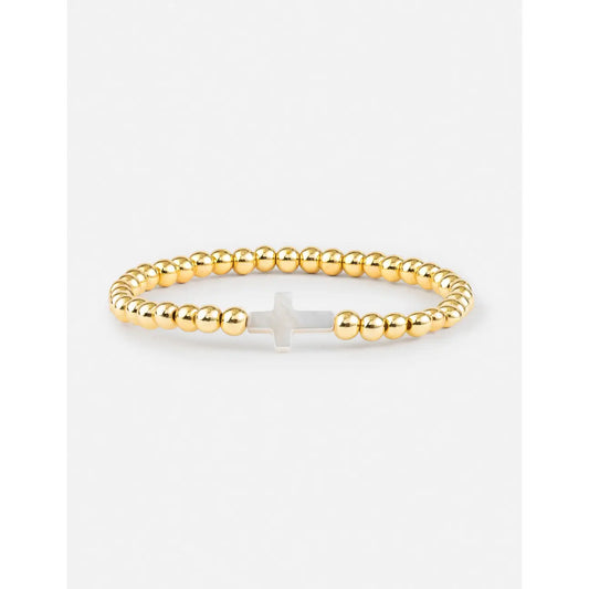 Gold Cross Bracelet