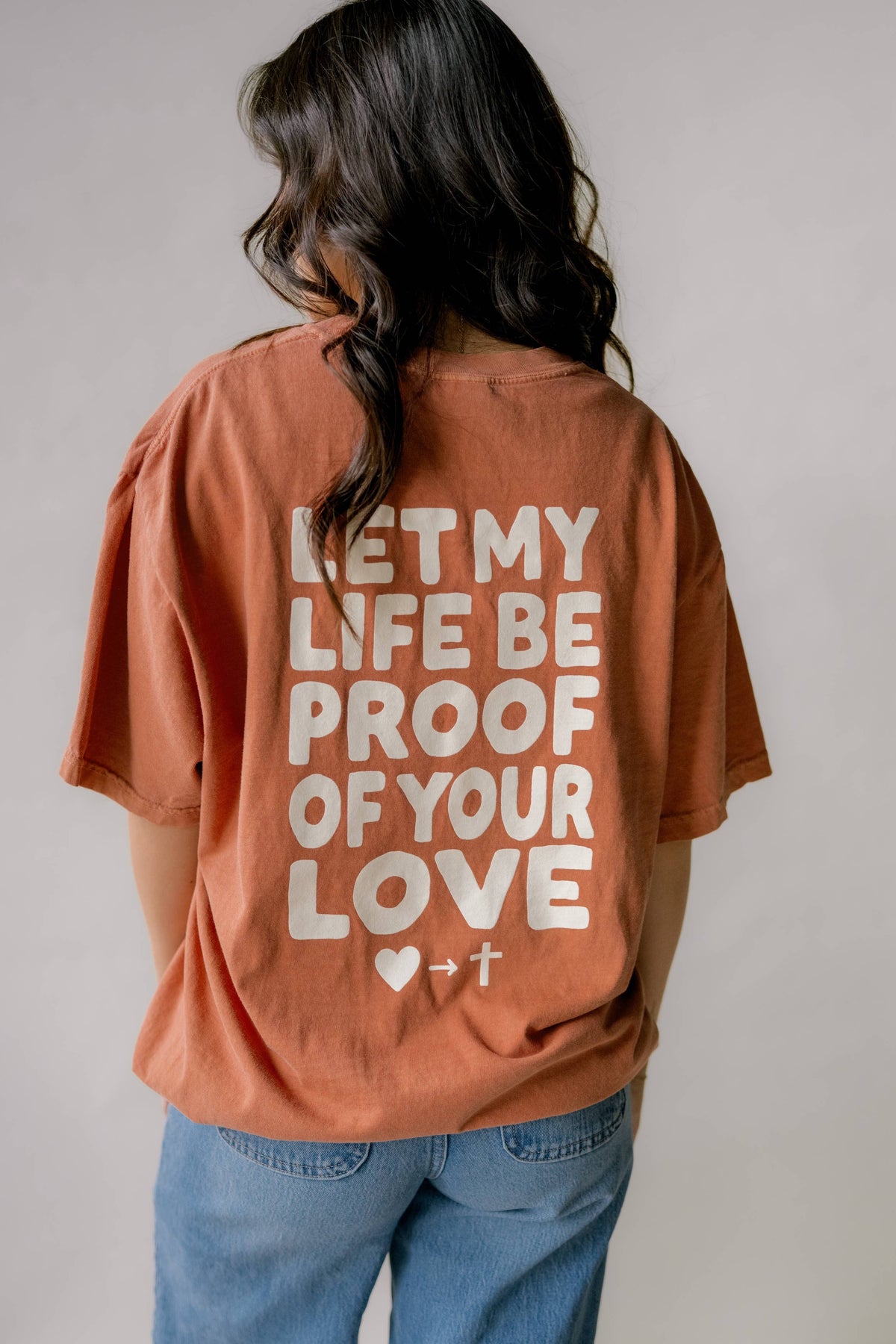 Proof Of His Love Tee - Clay