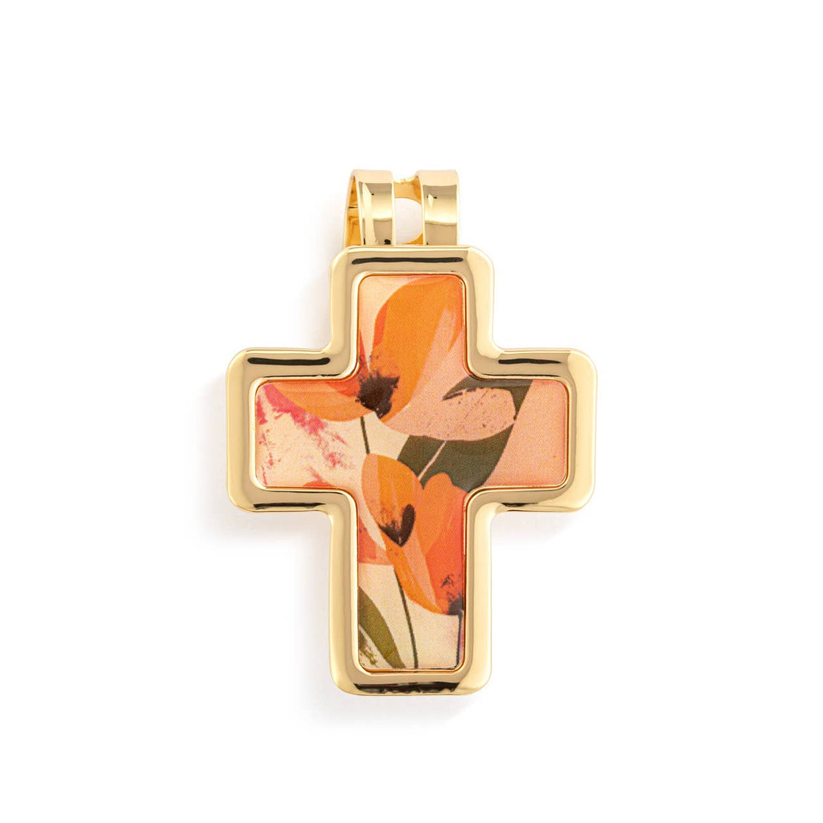 Artful Cross Courageous & Strong Visor Clip - 39x48mm