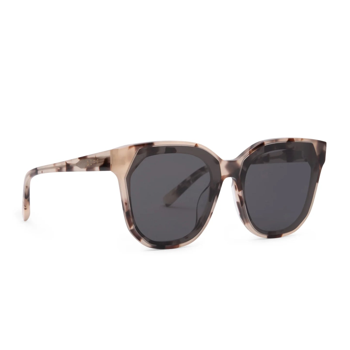 Diff Gia Cream Tortoise + Grey Sunglasses