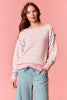 Blue & Pink Striped Sweater