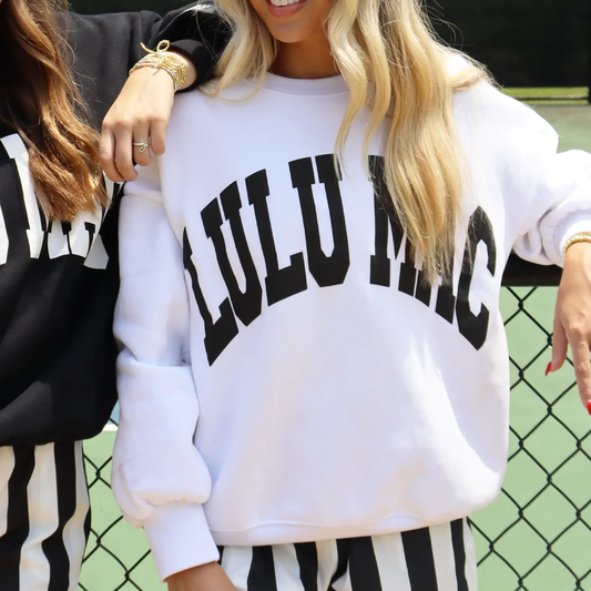 Lulu Mac Sweatshirt White/Black