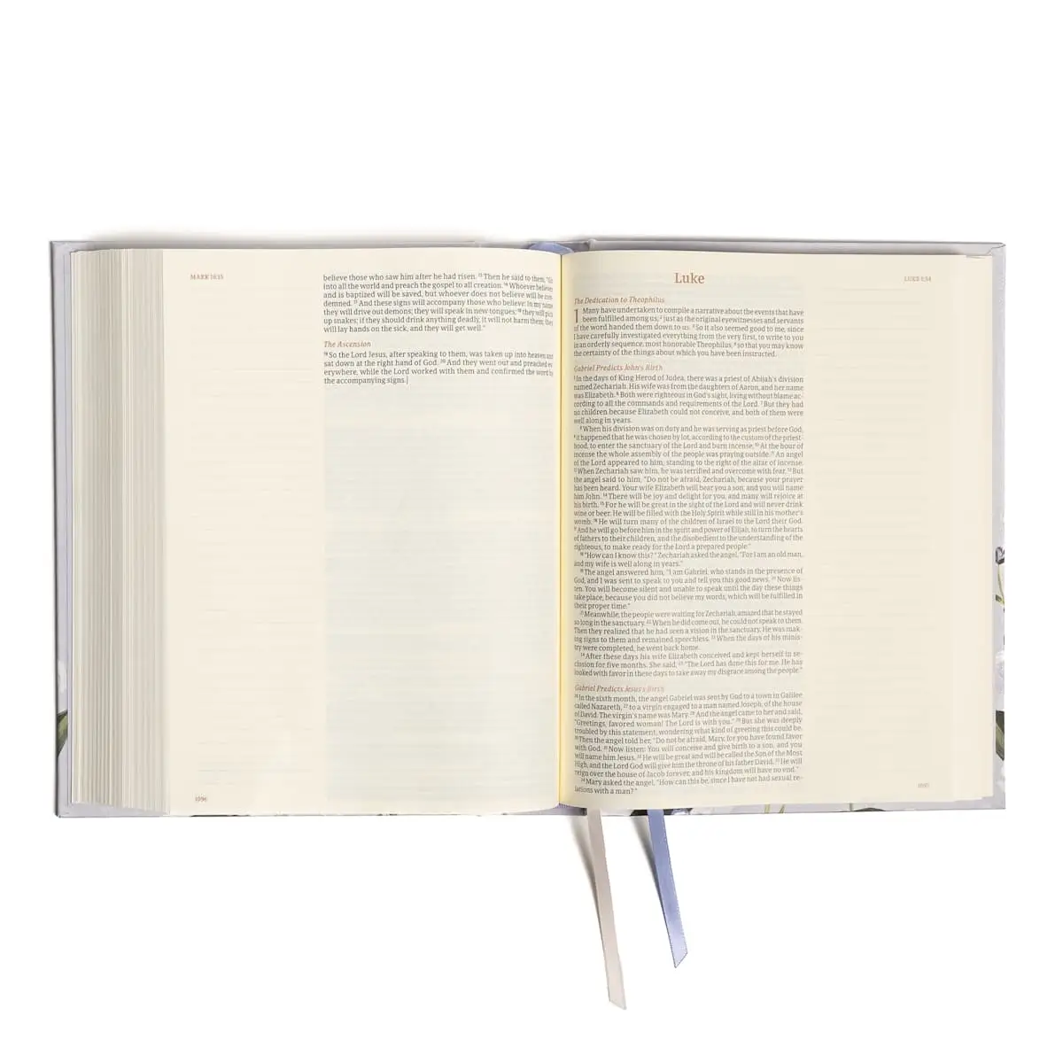 CSB Notetaking Bible Large Print- Purple w/ Flowers