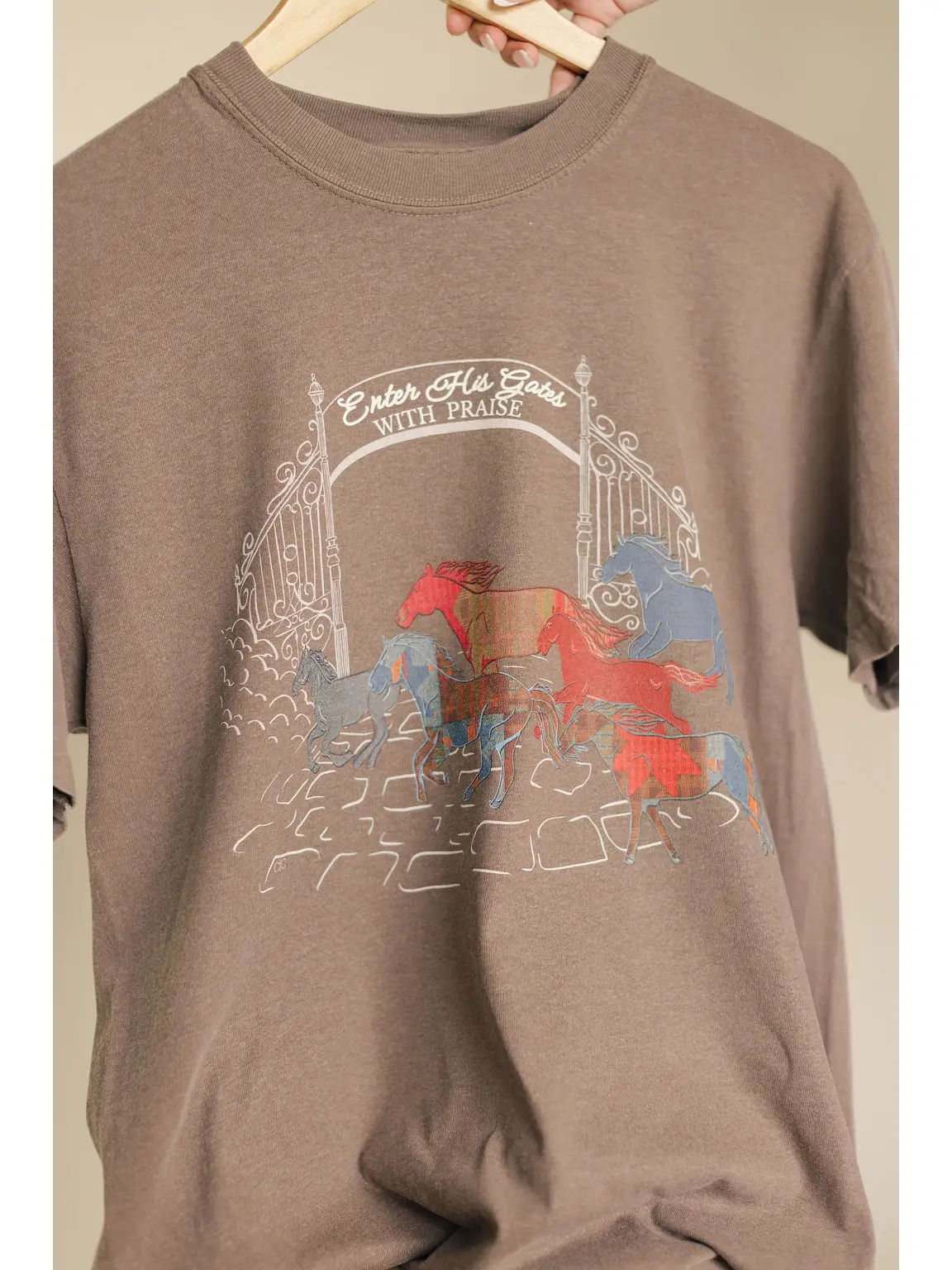 Enter His Gates with Praise Graphic Tee