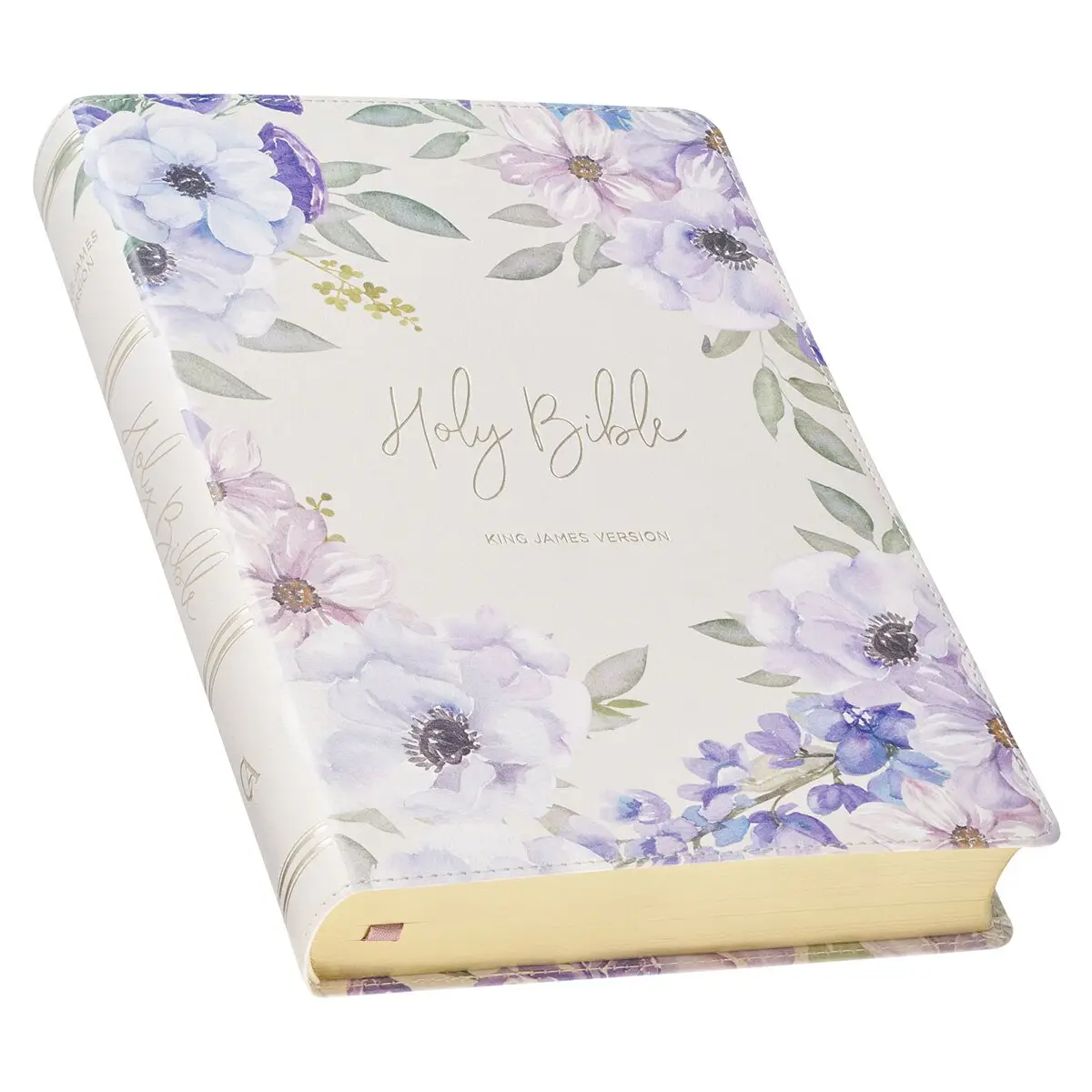 KJV-Giant Print, Full-Size- Lavender Floral