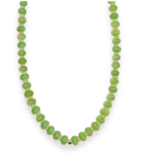 Beaded Blondes Caroline Necklace in Green