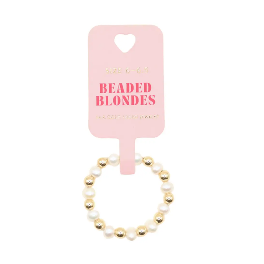 Beaded Blondes Coastal Pearl Ring