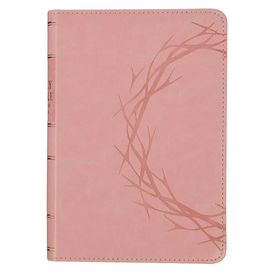 KJV- Compact Bible- Pink Crown of Thorns