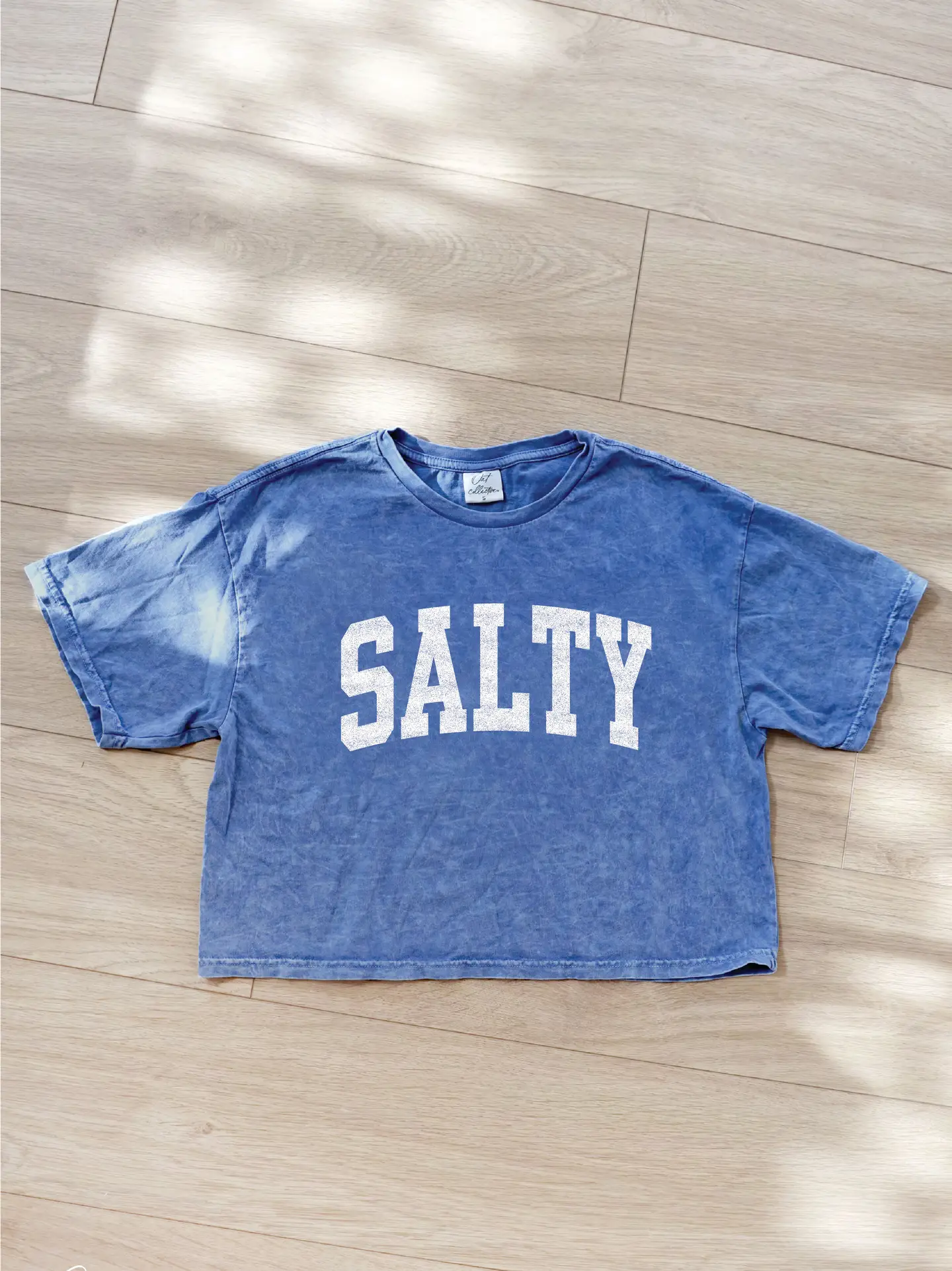 Salty Cropped Mineral Graphic Tee