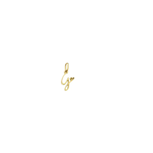 Gold Cursive Initial Letter "G"