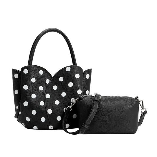 Tulip Polka Dot Top Handle Bag
