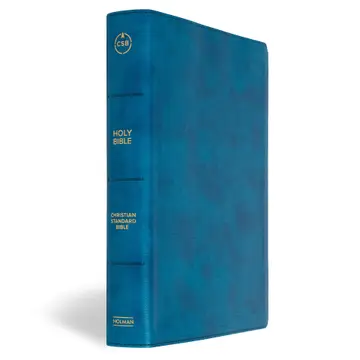 CSB Notetaking Bible Leathertouch- Blue