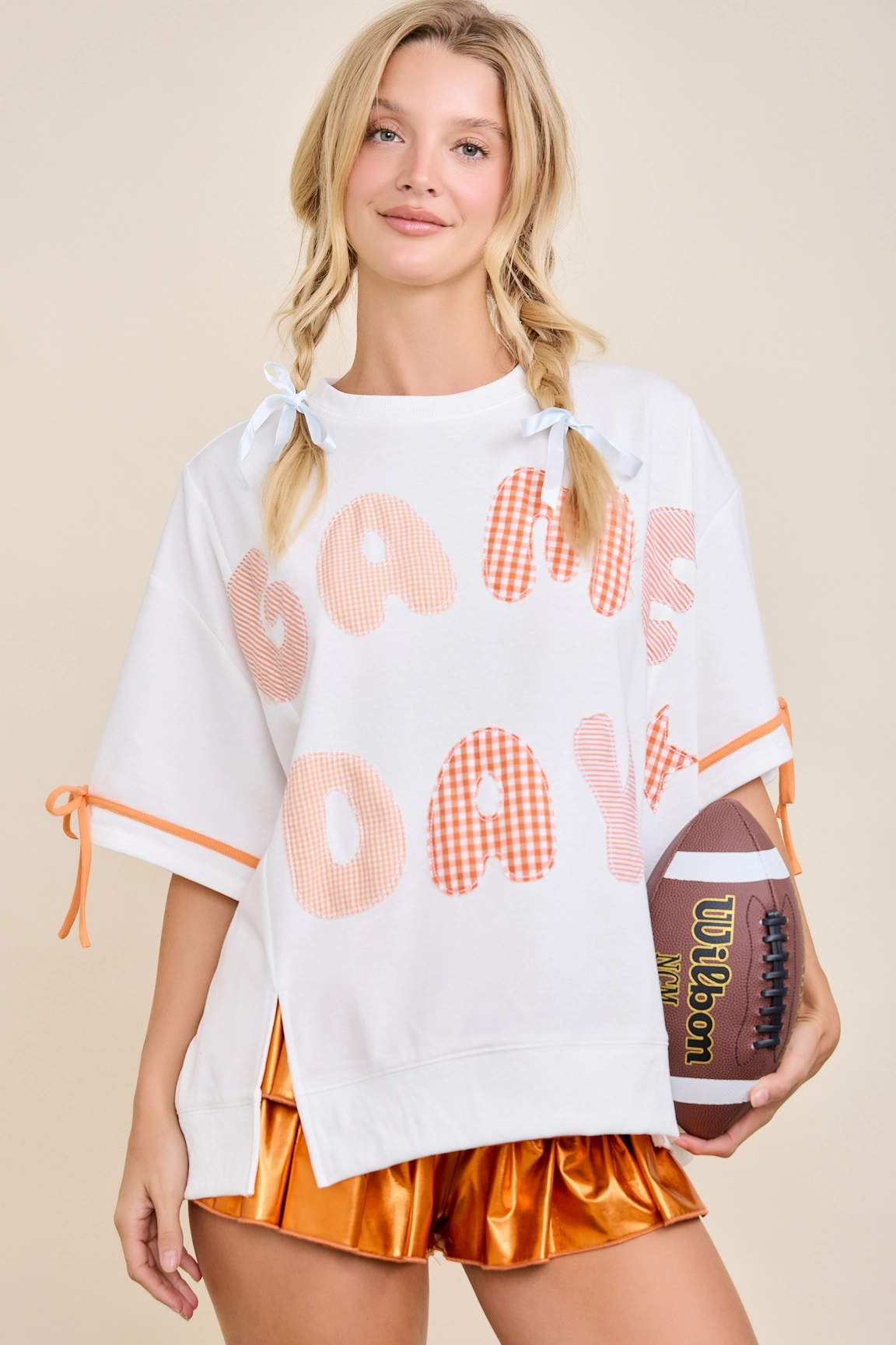 Game Day Patchwork Boxy Top