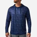 Burlebo Performance Hoodie - Marsh Camo (Navy)