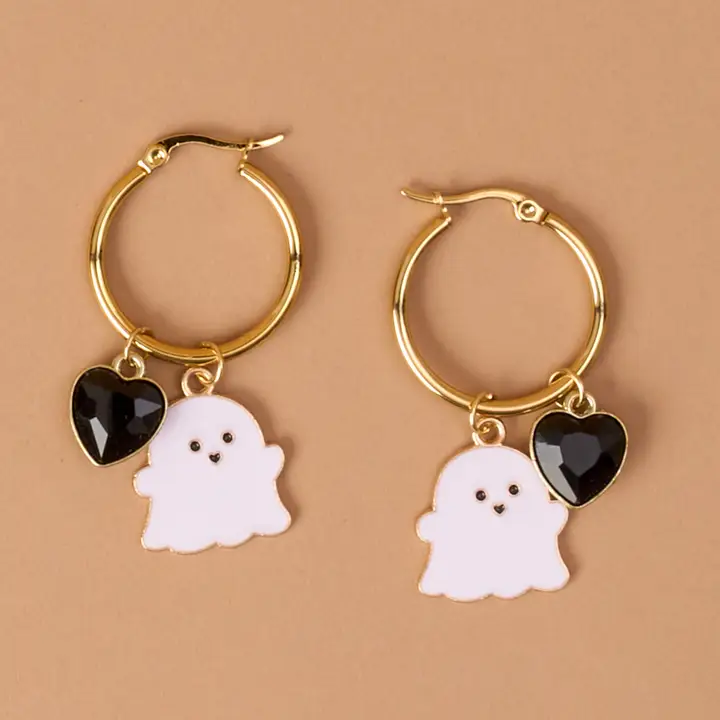 Ghost Hoop Earrings