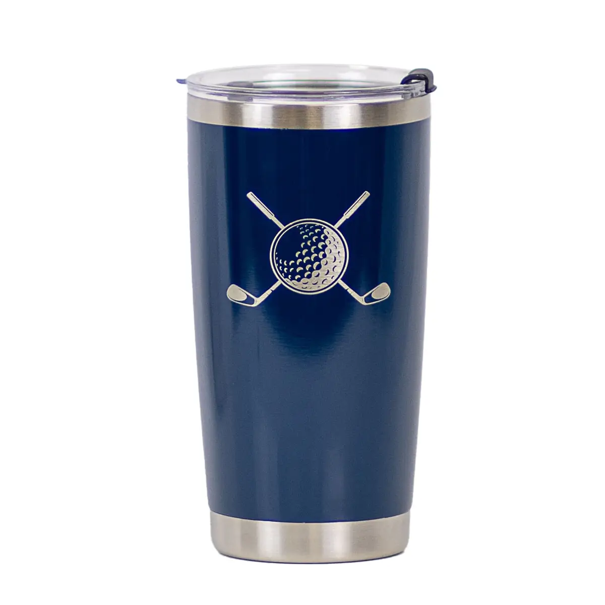 Golf Etched Tumbler Royal/Stainless