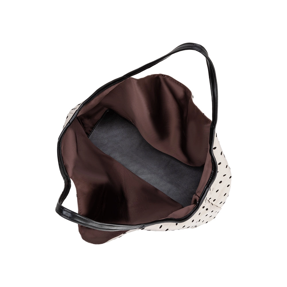 Melie Bianco Cathy Ivory Polka Dot Tote Bag