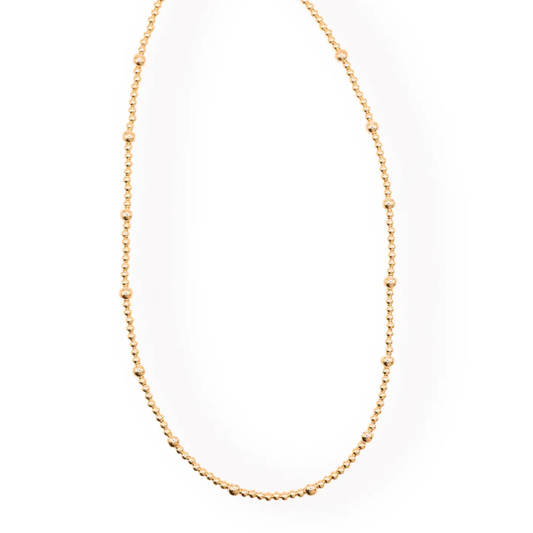 Beaded Blondes Olive Necklace in Gold