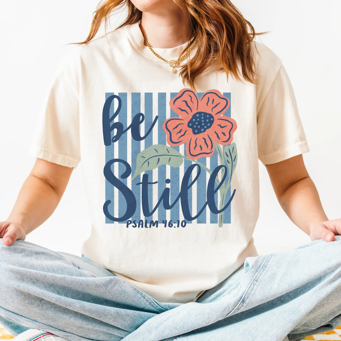 Be Still Floral Graphic Tee