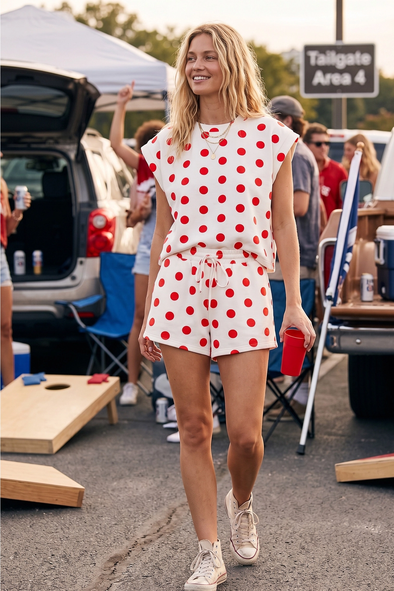 Varsity Dot Scuba Set