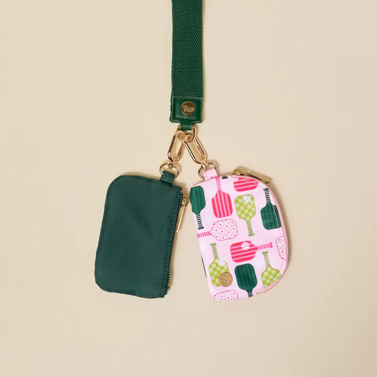 Dynamic Duo Pouch Wristlet–Pickleball