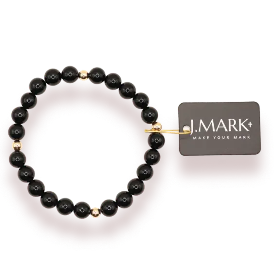 Beaded Blondes J. Mark: Black Onyx Bracelet