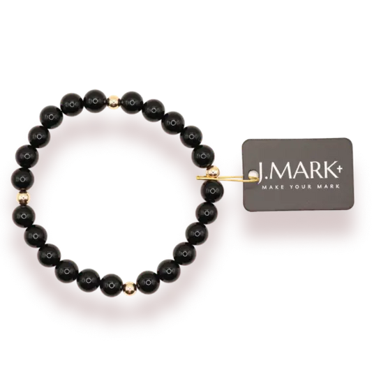 Beaded Blondes J. Mark: Black Onyx Bracelet