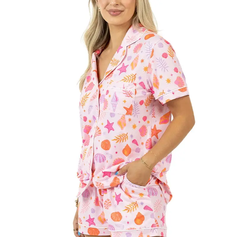 Beach Seashells Women's Pajama Set