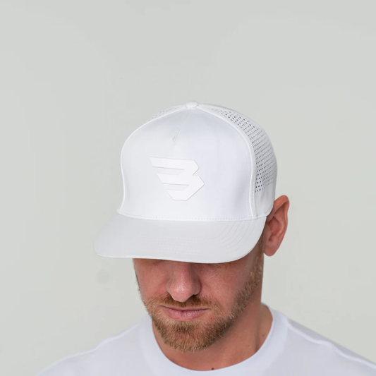 Burlebo Performance Cap - Flying B Logo - White