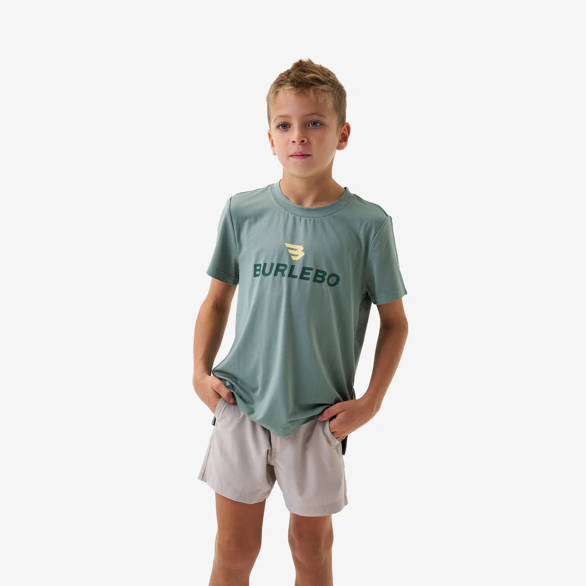 Youth Go To Tee- Flying B Logo- Sage