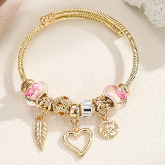 Gold Fade-Resistant Stainless Steel Bracelet