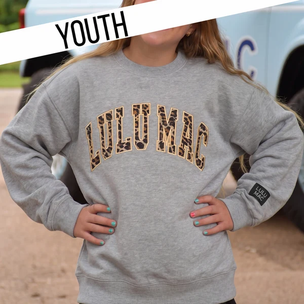 Lulu Mac Youth Leopard Light Grey