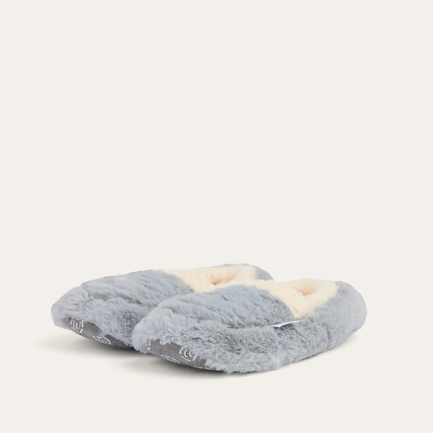 Warmies Sherpa Gray Slippers