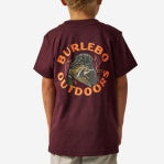 Burlebo Youth Short Sleeve Tee Duck Down - Maroon