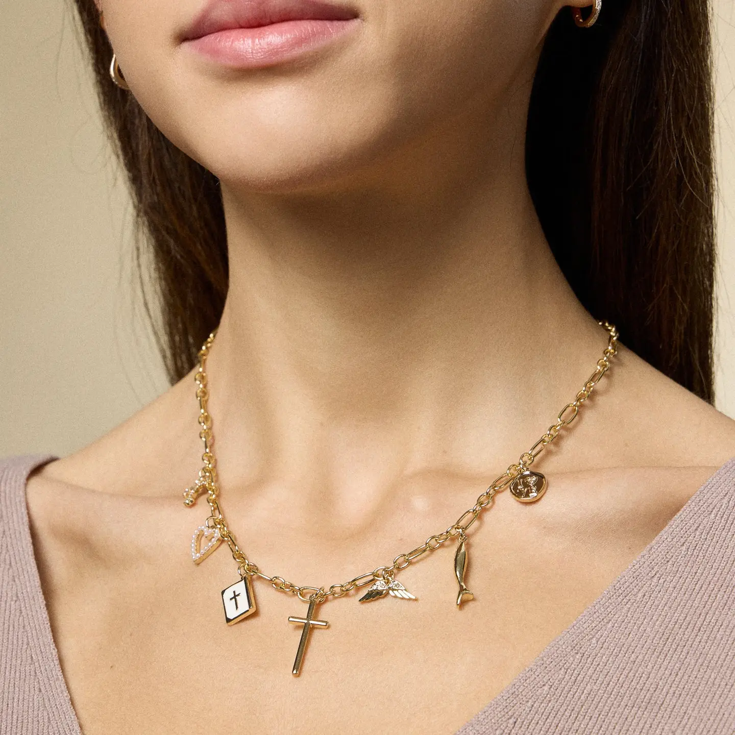 Faith and Love Charm Necklace