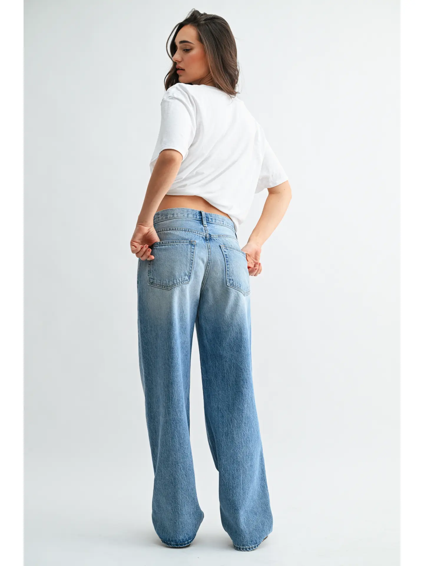 Baggy Dad Jean - Light Denim- Just Black Denim