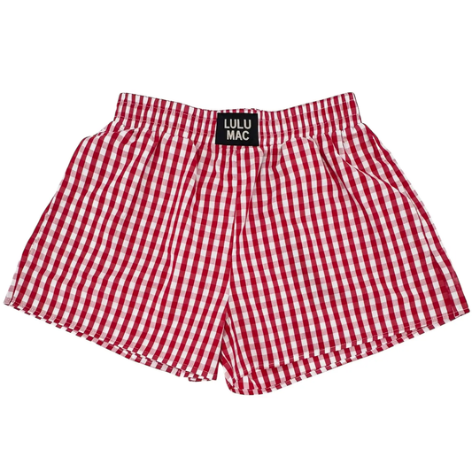 Lulu Mac Boxer- Red Gingham