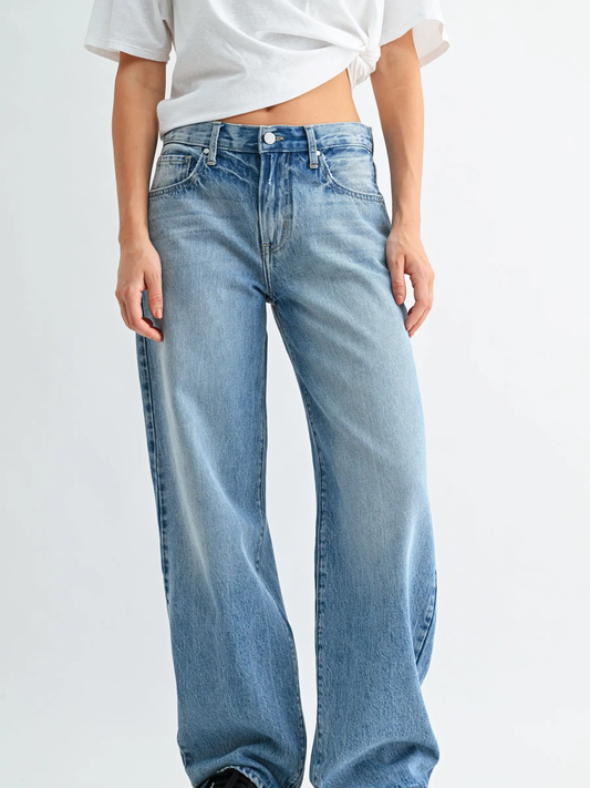 Baggy Dad Jean - Light Denim- Just Black Denim