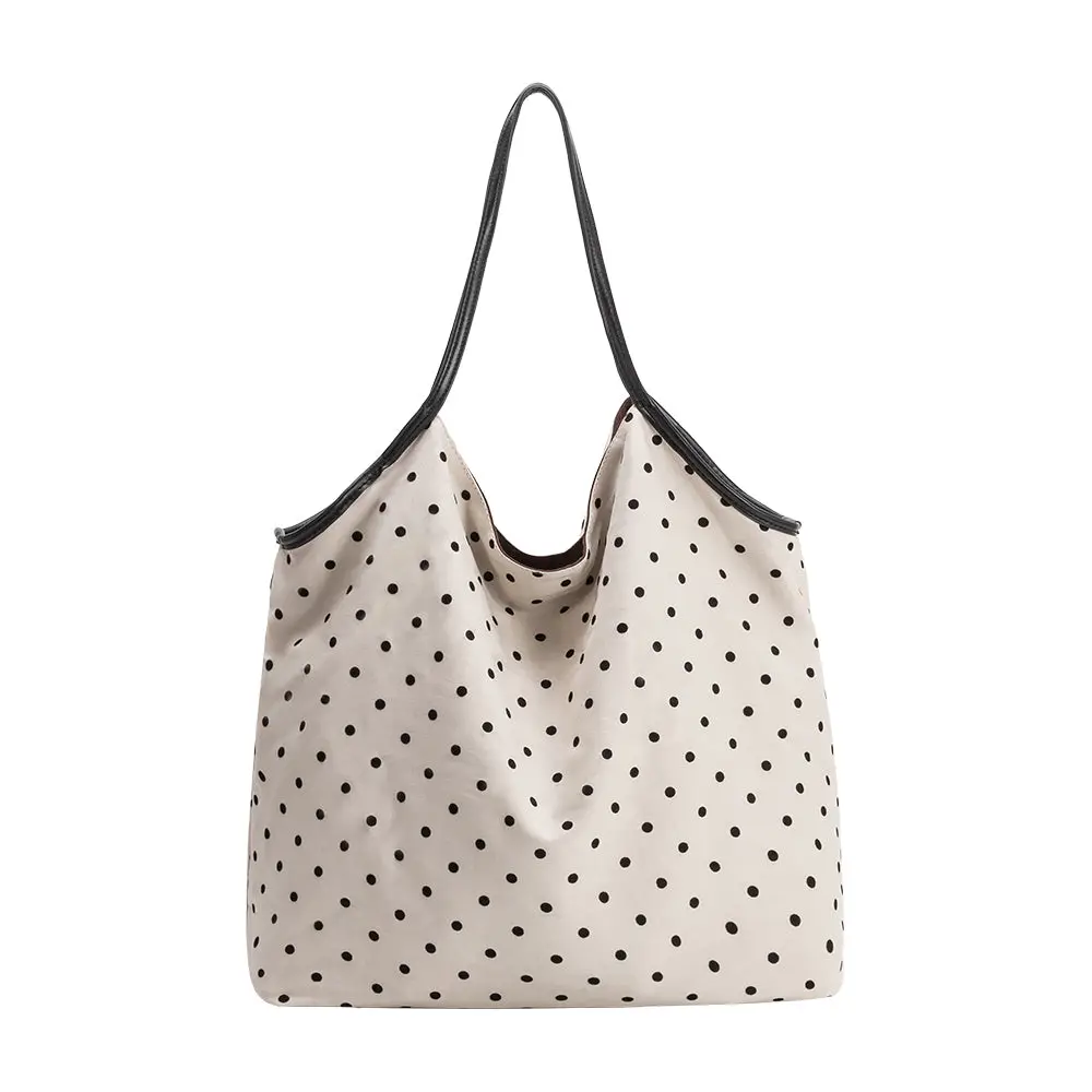 Melie Bianco Cathy Ivory Polka Dot Tote Bag