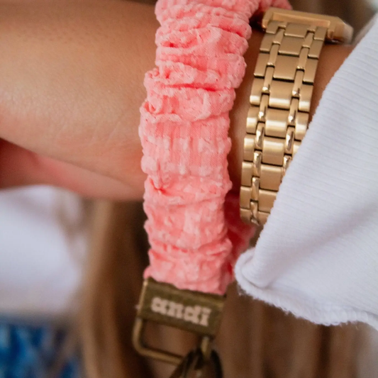 Shop Andi Coral Gingham Keychain