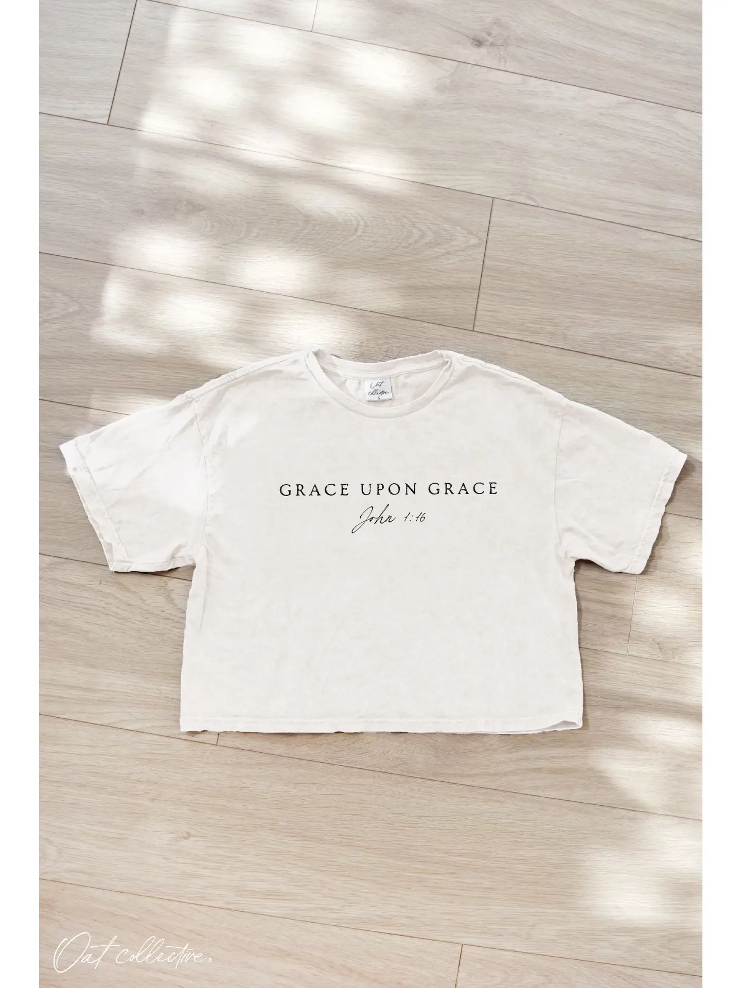 Cream Grace Upon Grace Cropped Top