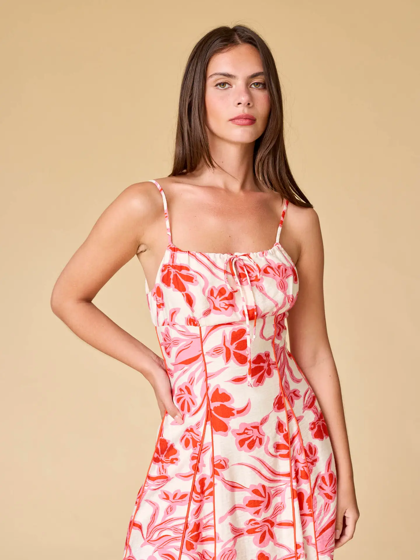 Floral A-Line Mini Dress