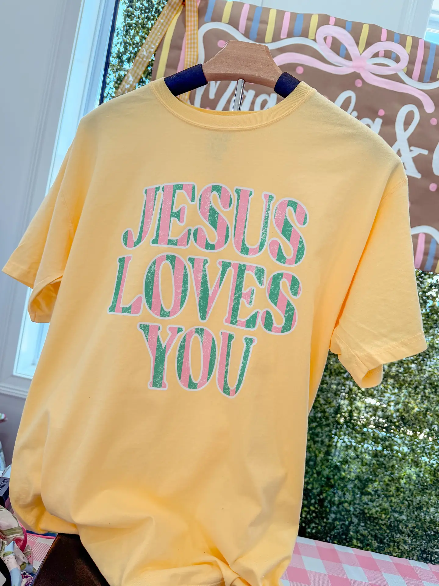 Yellow Jesus Loves You CC Tee