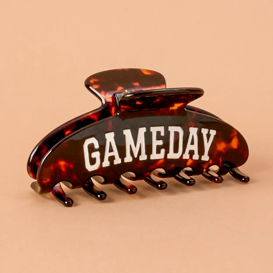 Brown Gameday Claw Clip